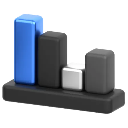 Bar Chart  3D Icon
