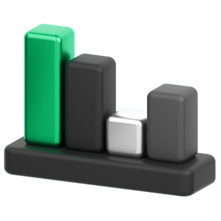 Bar Chart  3D Icon