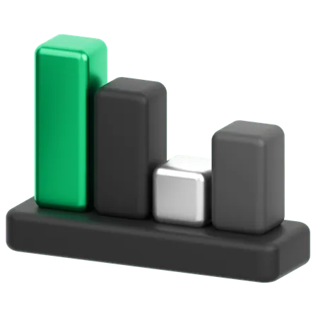 Bar Chart  3D Icon