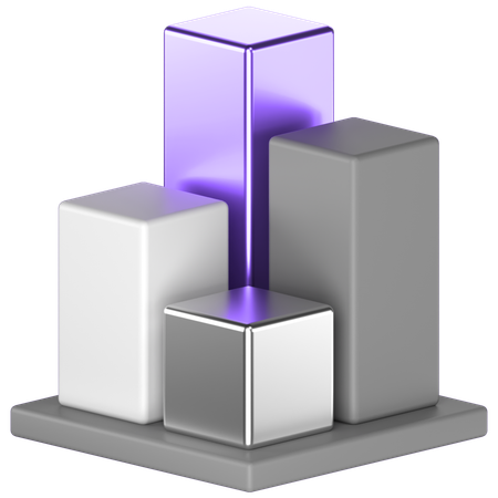 Bar Chart  3D Icon