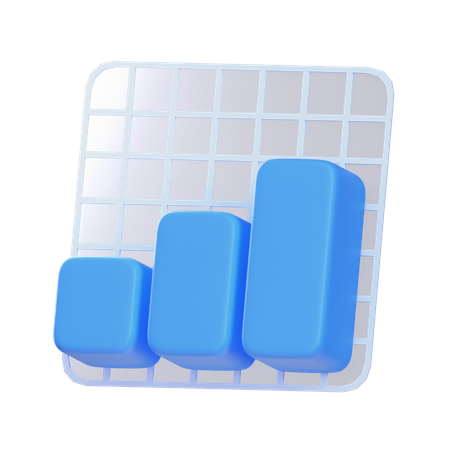 Bar Chart  3D Icon