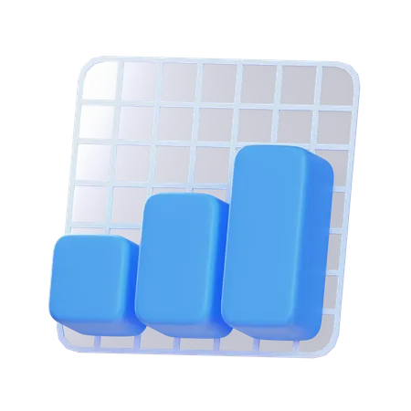 Bar Chart  3D Icon