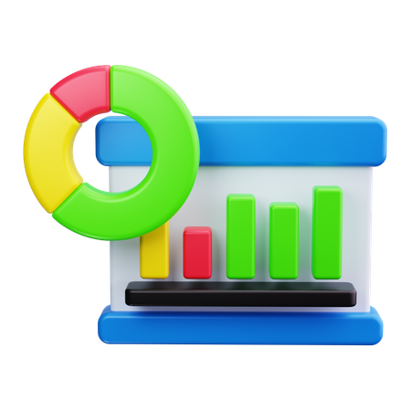 Bar Chart  3D Icon