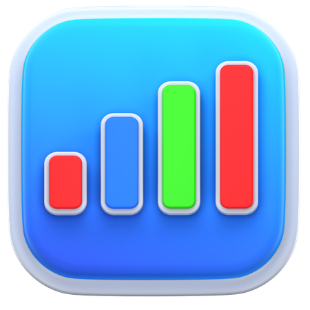 Bar Chart  3D Icon