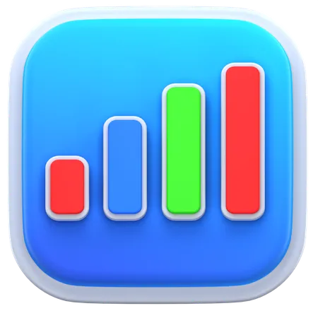 Bar Chart  3D Icon