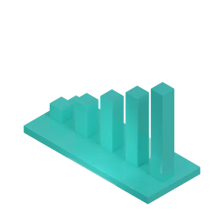 Bar Chart  3D Icon