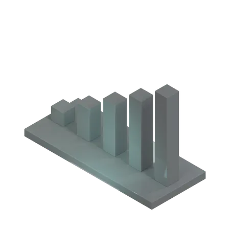 Bar Chart  3D Icon