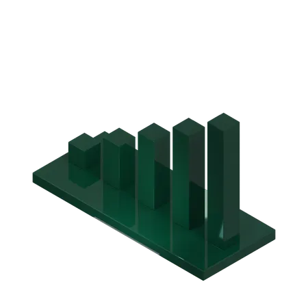 Bar Chart  3D Icon