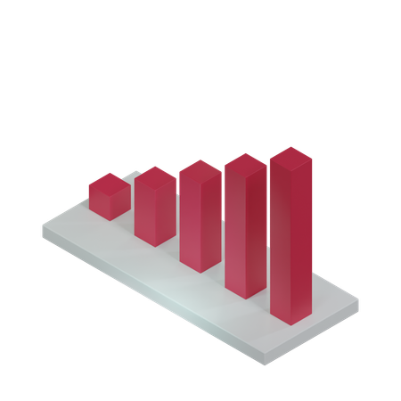 Bar Chart  3D Icon