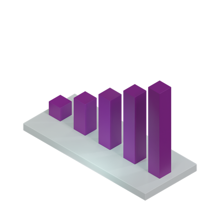 Bar Chart  3D Icon