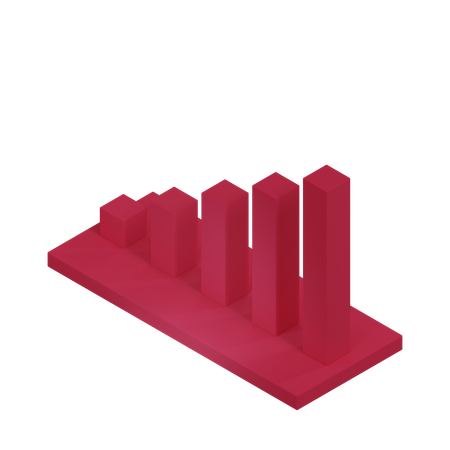 Bar Chart  3D Icon