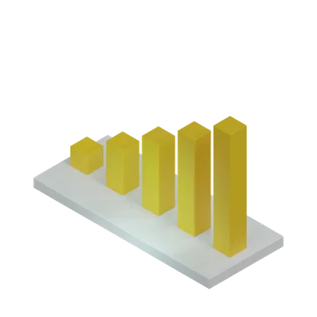 Bar Chart  3D Icon