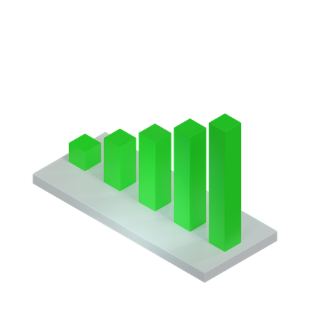 Bar Chart  3D Icon