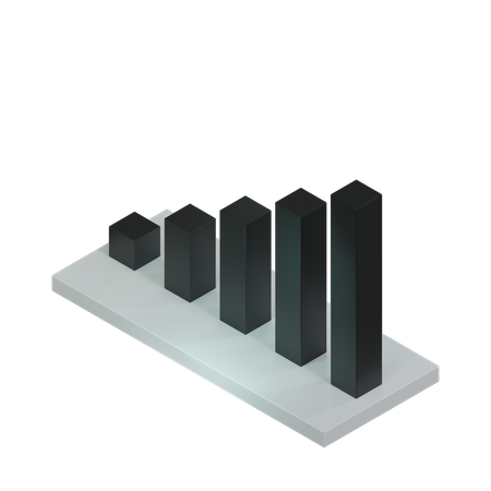 Bar Chart  3D Icon