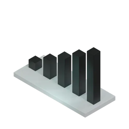 Bar Chart  3D Icon