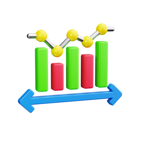 Bar chart  3D Icon