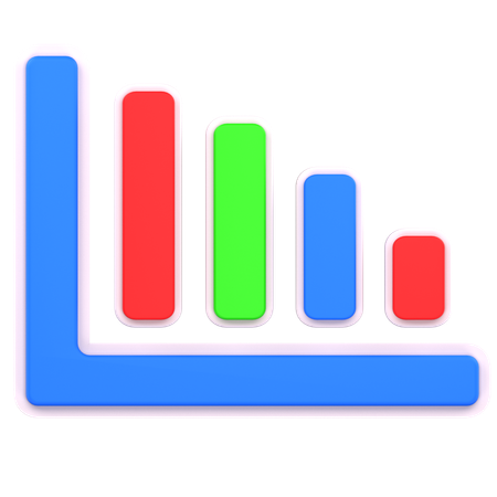 Bar chart  3D Icon