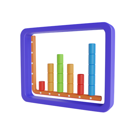 Bar Chart  3D Icon