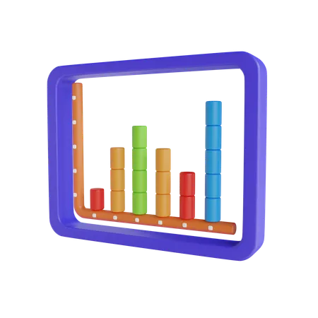 Bar Chart  3D Icon