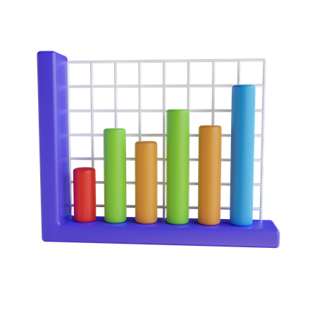 Bar Chart  3D Icon