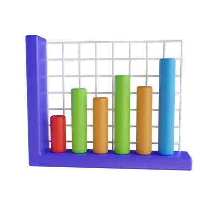 Bar Chart  3D Icon