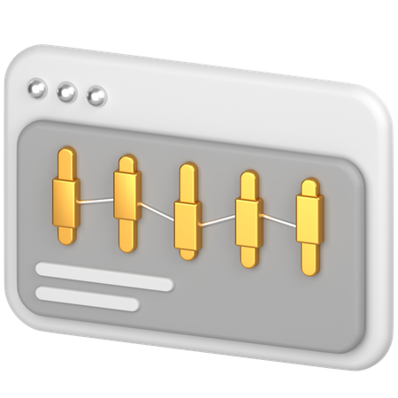 Bar chart  3D Icon
