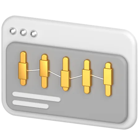Bar chart  3D Icon