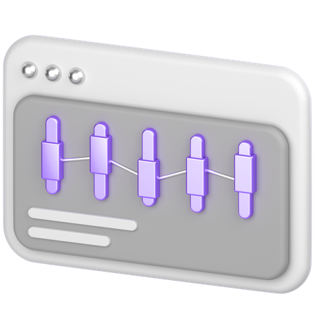 Bar chart  3D Icon