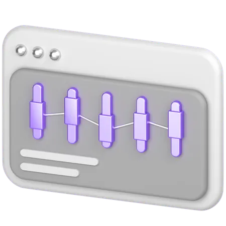 Bar chart  3D Icon