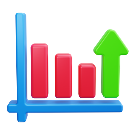 Bar Chart  3D Icon