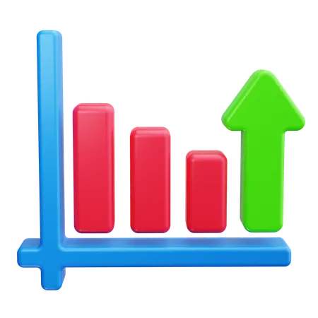 Bar Chart  3D Icon