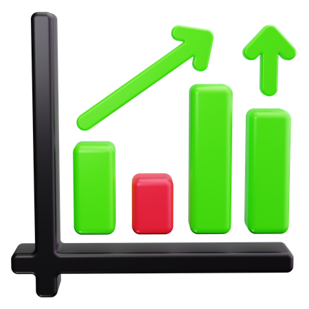 Bar Chart  3D Icon