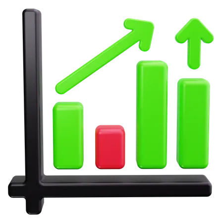 Bar Chart  3D Icon