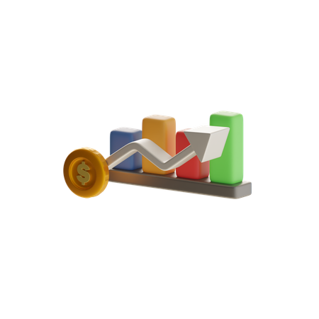 Bar Chart  3D Icon