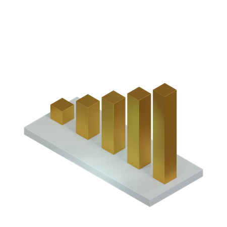 Bar Chart  3D Icon