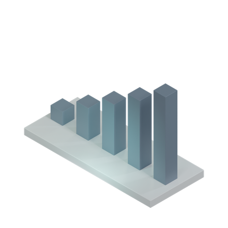 Bar Chart  3D Icon