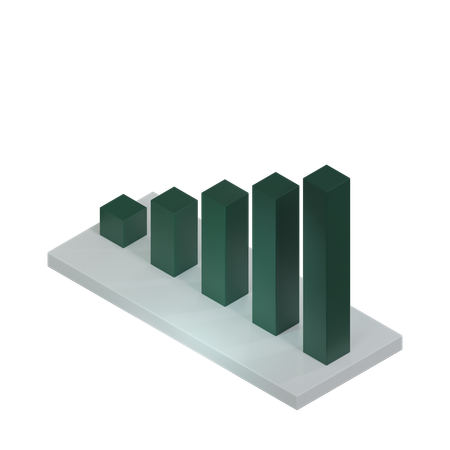 Bar Chart  3D Icon
