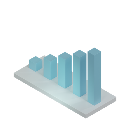 Bar Chart  3D Icon
