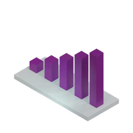 Bar Chart  3D Icon