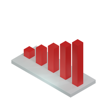 Bar Chart  3D Icon