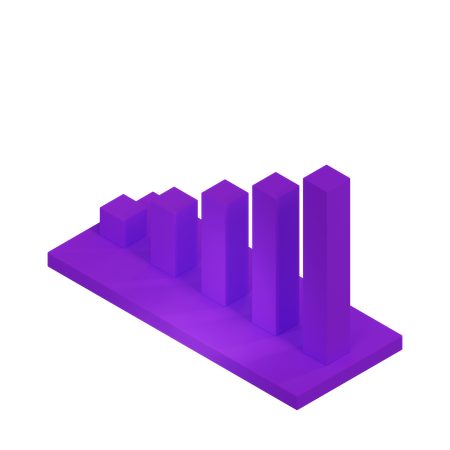 Bar Chart  3D Icon