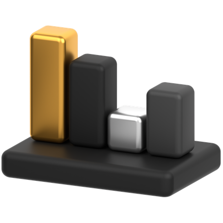 Bar Chart  3D Icon