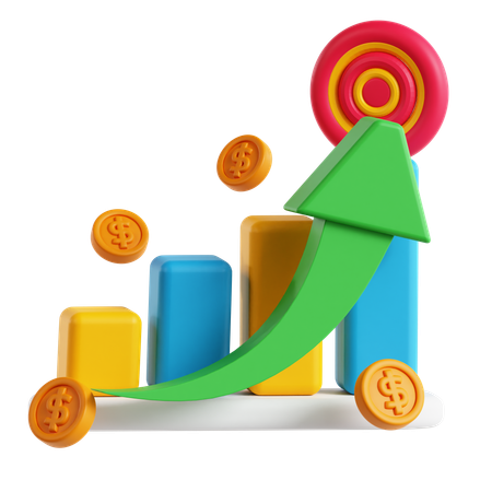 Bar chart  3D Icon