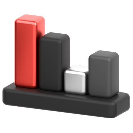 Bar Chart  3D Icon
