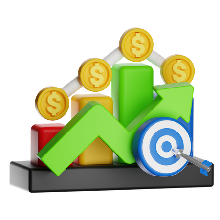 Bar chart  3D Icon