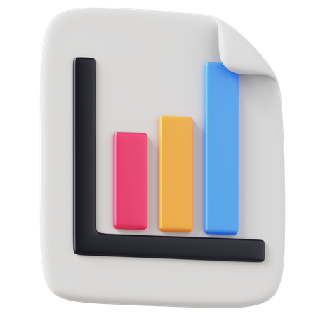 Bar Chart  3D Icon