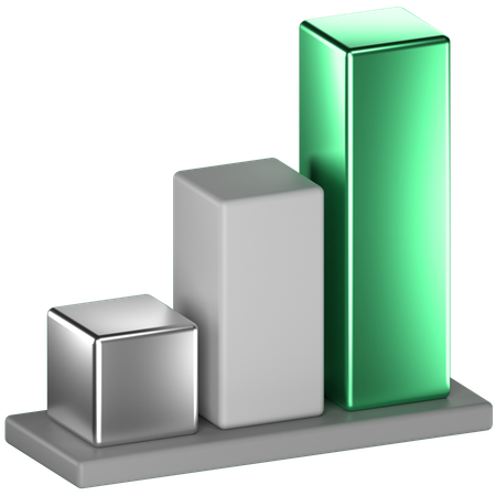 Bar Chart  3D Icon