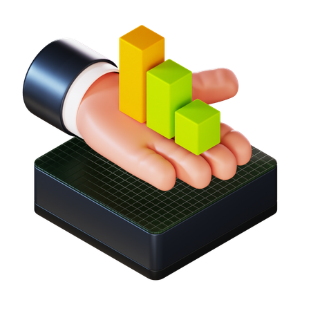 Bar Chart  3D Icon