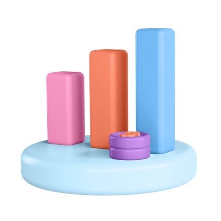 Bar Chart  3D Icon