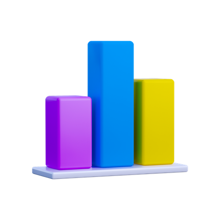 Bar Chart  3D Icon